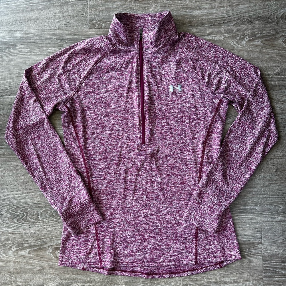 Under Armour Heathered Heatgear Quarter Zip Pullover